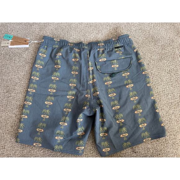 NWT Vissla Mens Blue Volley Swim Trunks Shorts Sz S - Picture 4 of 5